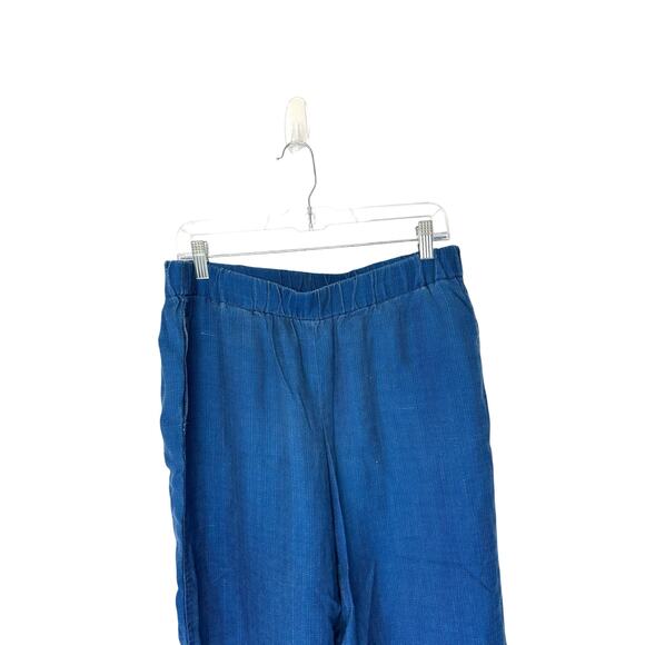 J. Jill Indigo Pure Jill Blue Chambray Denim Pull on Stretch Pants Medium Petite - Picture 6 of 15